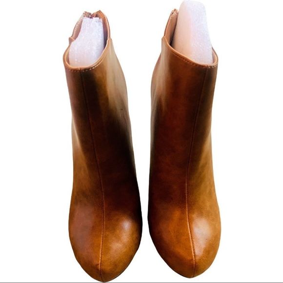 BNIB!! MICHAEL ANTONIO MADDOX VEGAN PLATFORM BOOTIES IN TAN-SIZE 8 - Picture 4 of 9